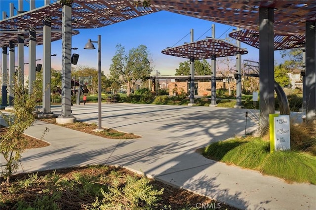 surrounding community featuring a pergola