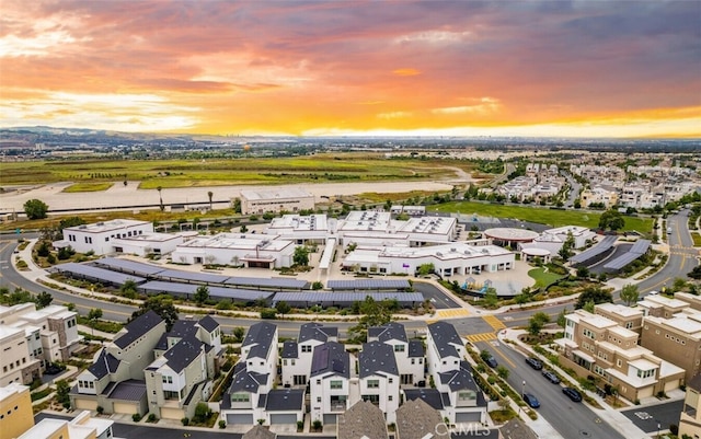 drone / aerial view featuring a residential view