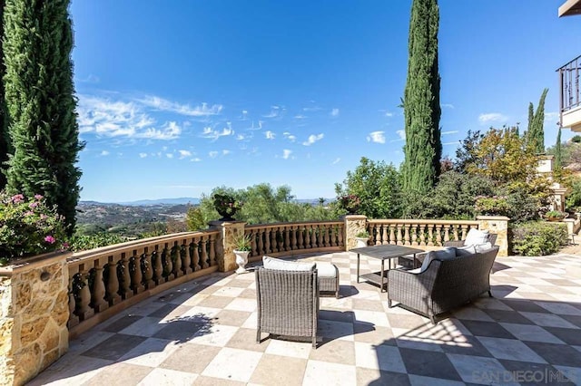 view of patio / terrace featuring outdoor lounge area