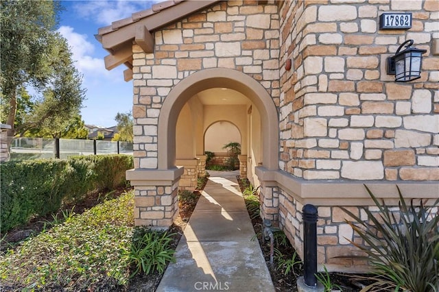 view of property entrance