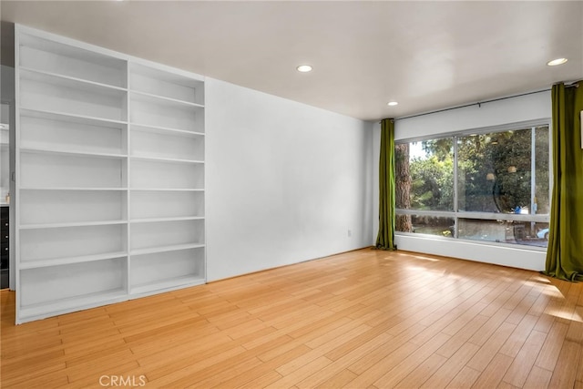 empty room featuring light hardwood / wood-style floors