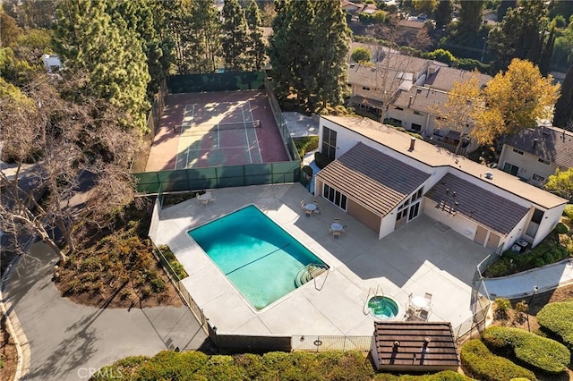 birds eye view of property