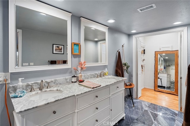 bathroom featuring vanity