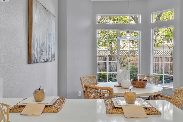 view of dining room