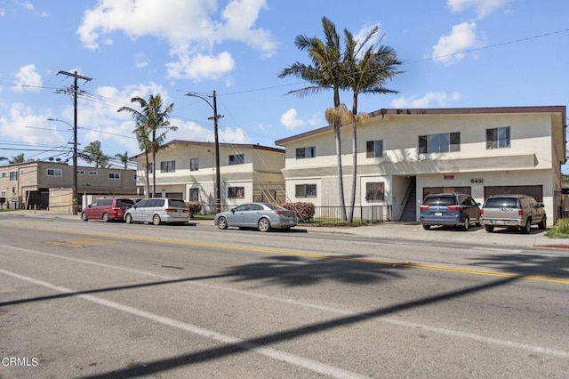 view of building exterior with a garage