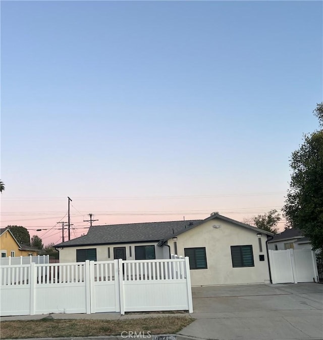 view of ranch-style house