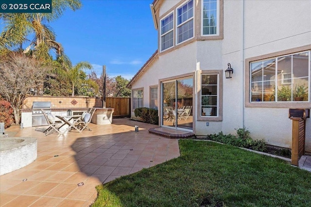 view of patio featuring area for grilling