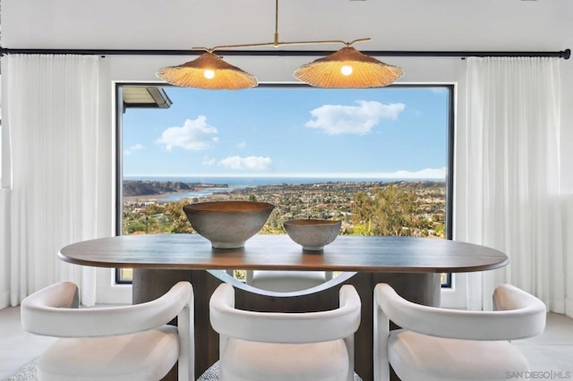 view of dining space