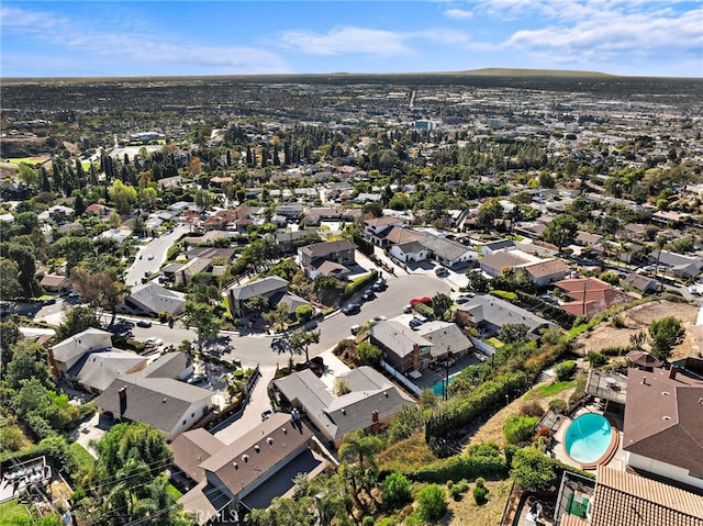 aerial view featuring a residential view
