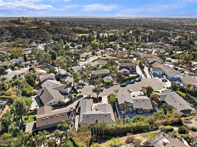 drone / aerial view with a residential view