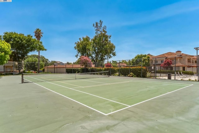 view of tennis court