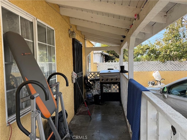 view of patio / terrace featuring area for grilling