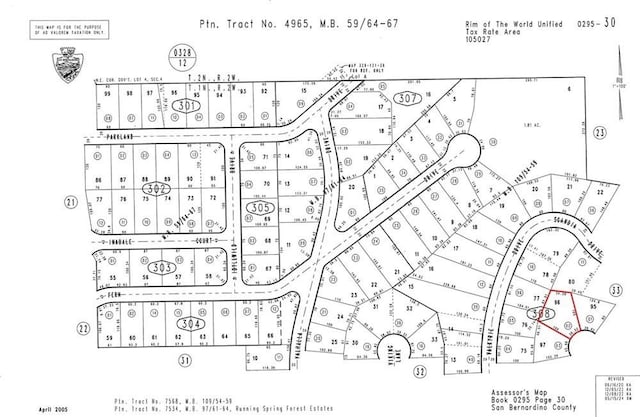 0 Thule Ln, Running Springs CA, 92382 land for sale