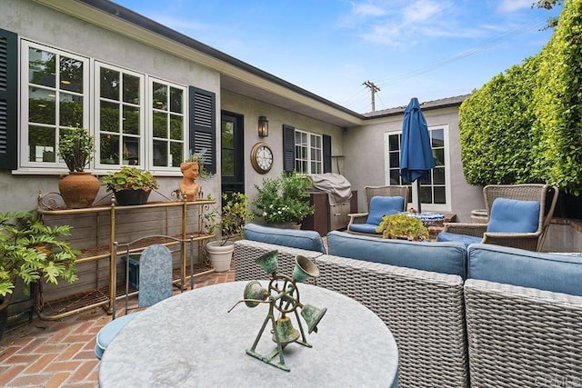 2045 W California St, San Diego, CA 92110 - view of patio / terrace with outdoor dining space and an outdoor hangout area