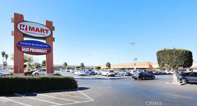 view of parking / parking lot