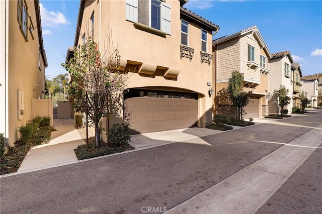 view of property with a garage