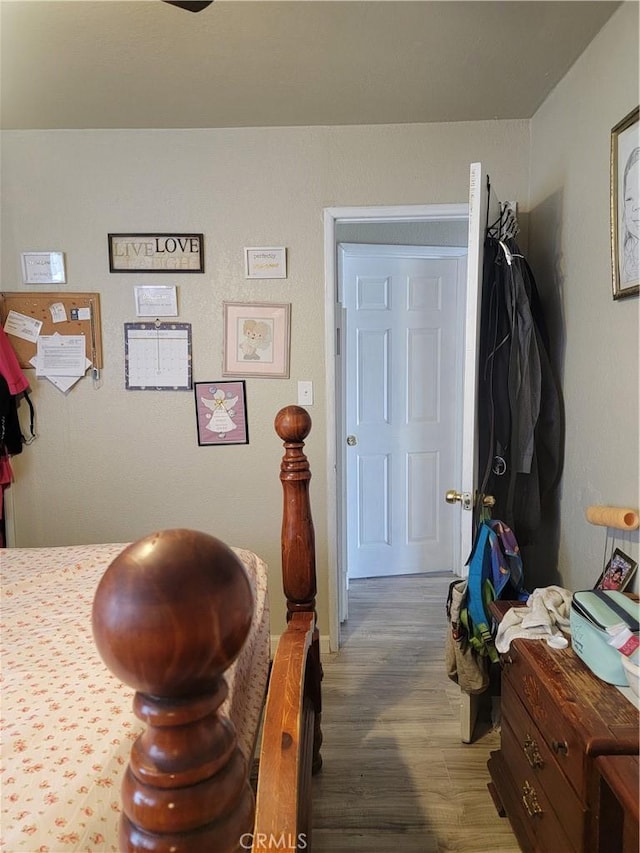 interior space featuring dark wood-type flooring