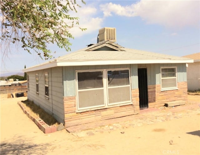 exterior space with central AC unit