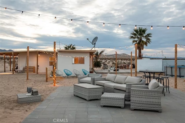 view of patio / terrace featuring outdoor lounge area