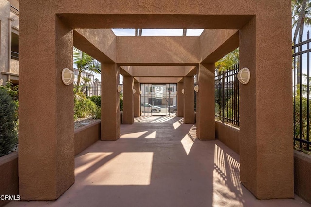 view of patio with fence