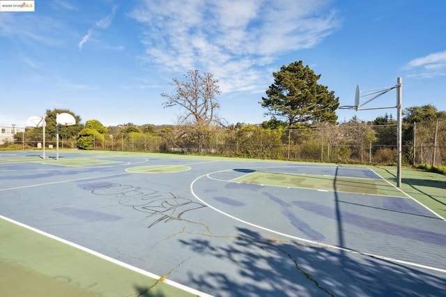 view of sport court