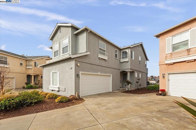 front of property featuring a garage