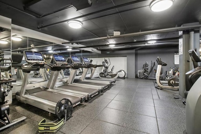 view of exercise room