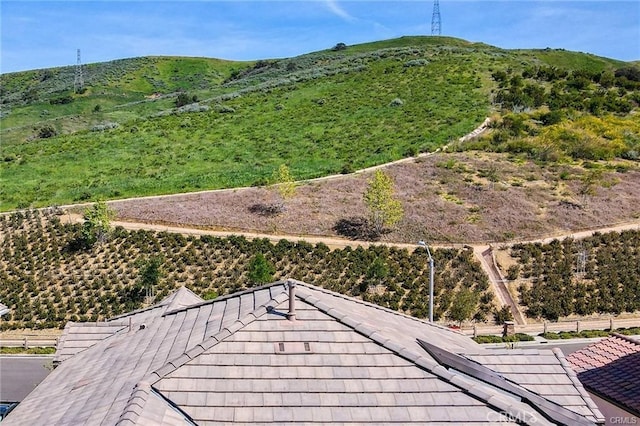 details featuring a mountain view