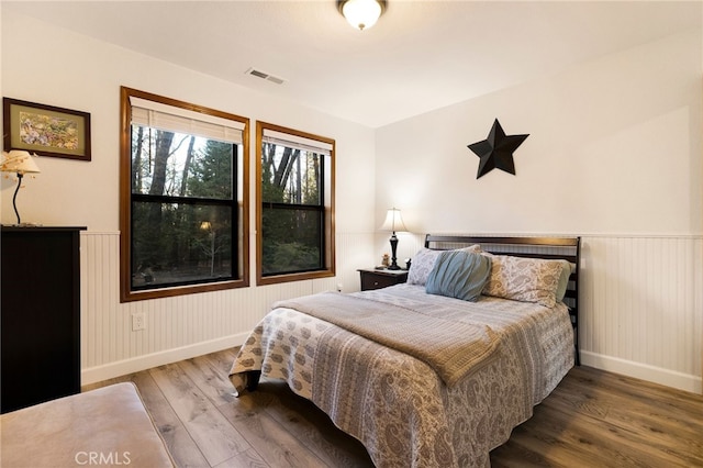 bedroom featuring hardwood / wood-style flooring