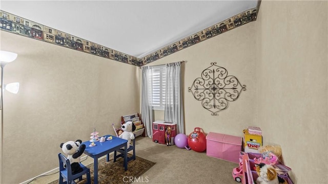 playroom with carpet