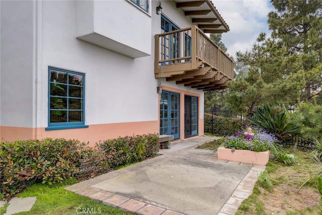 exterior space with a patio