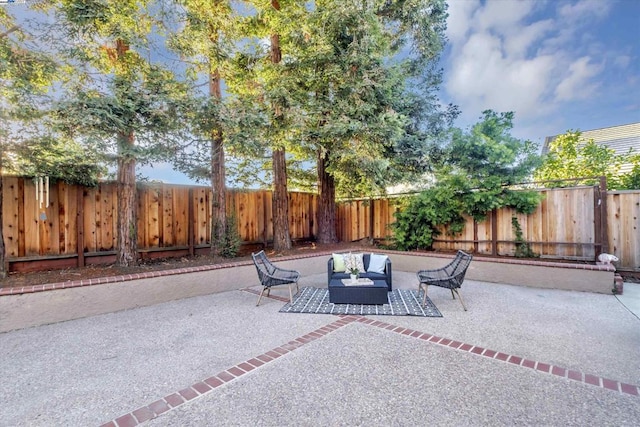 view of patio / terrace featuring outdoor lounge area