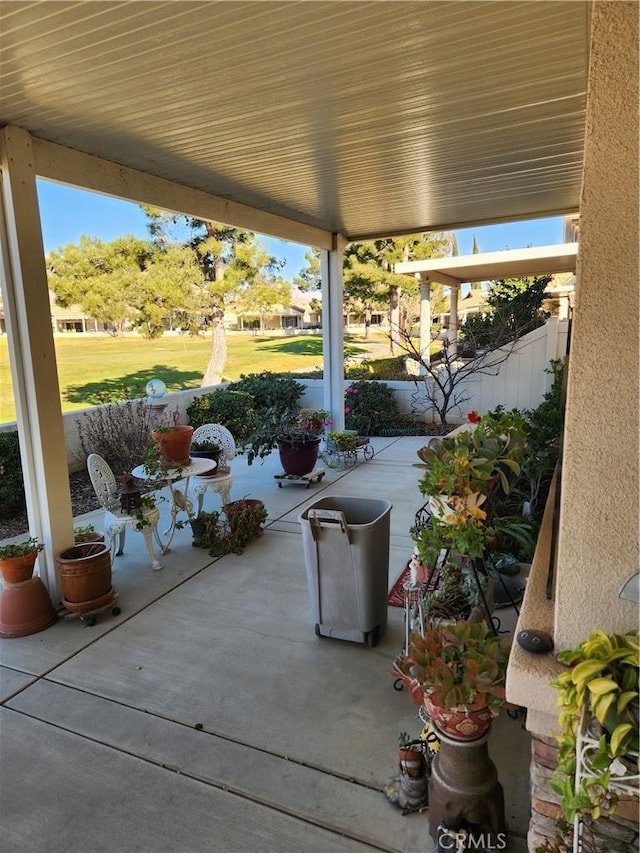 view of patio