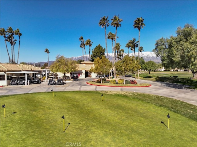 view of property's community featuring a mountain view