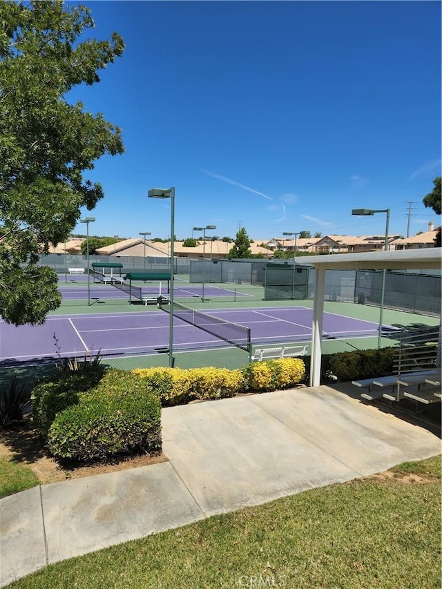 view of sport court