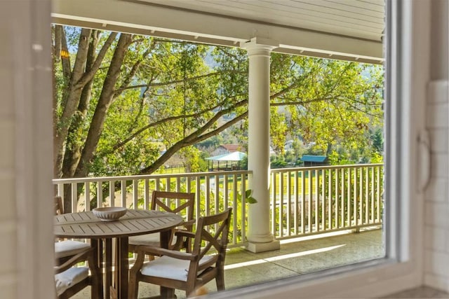 view of balcony