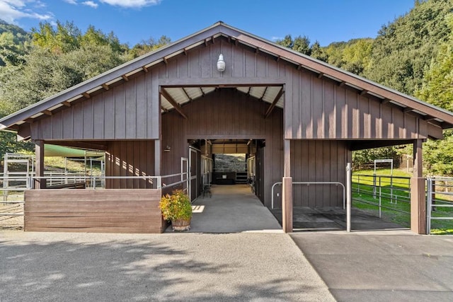 view of stable