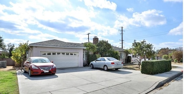 view of single story home