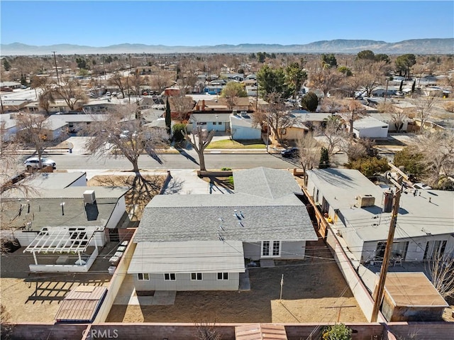 aerial view featuring a mountain view