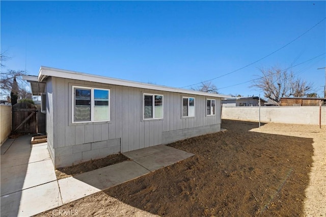 view of home's exterior featuring a patio area