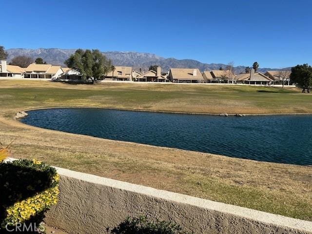 view of water feature featuring a mountain view