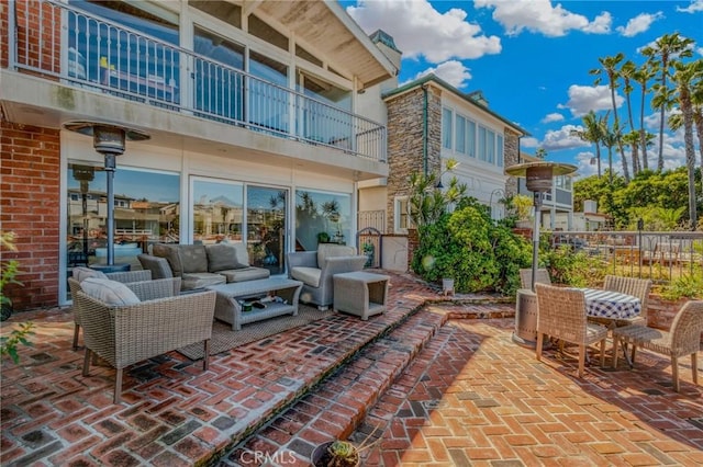 view of patio with outdoor lounge area