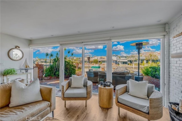 sunroom / solarium with plenty of natural light