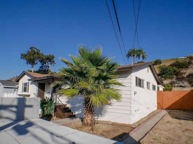 view of property exterior