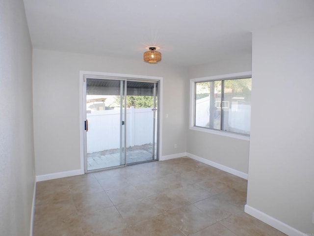 view of tiled empty room