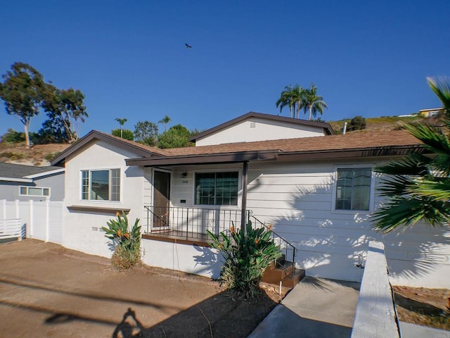 view of front of home