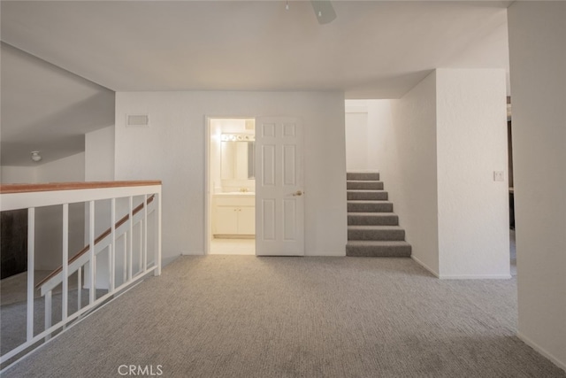 view of carpeted empty room