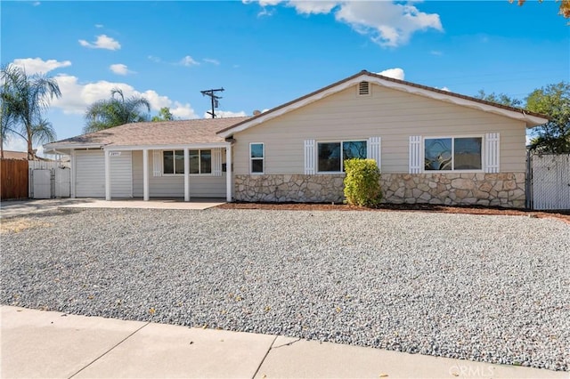 view of ranch-style house