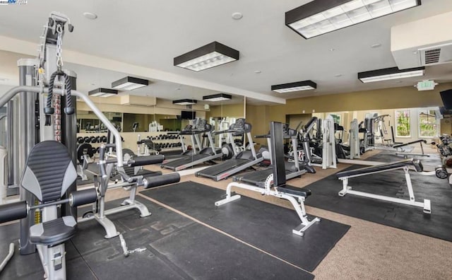 view of exercise room