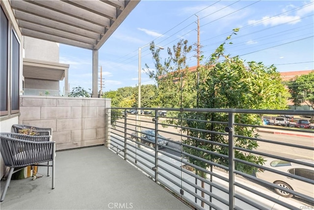 view of balcony